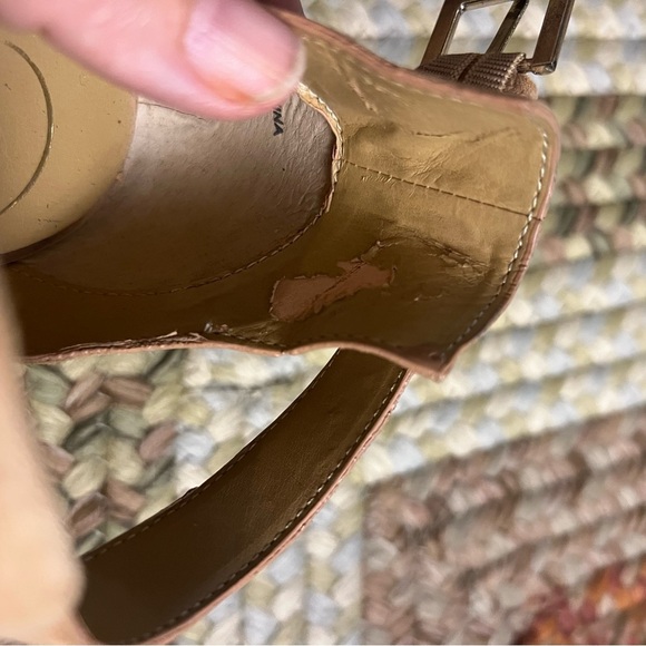 Jack Rogers Cameron Tan Suede Open Toe Booties size 7 1/2 - Picture 13 of 16